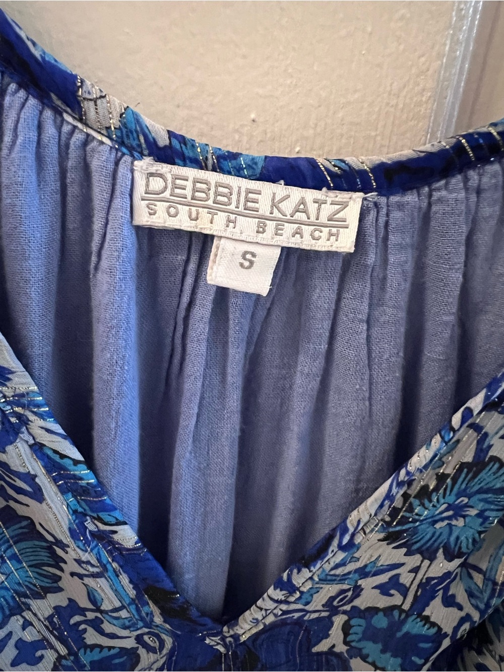 Rebecca Taylor Blue Floral Maxi Dress - Picture 2 of 2